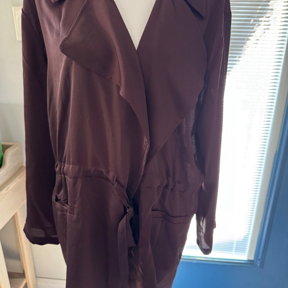 Nina Leonard Satin Jacket